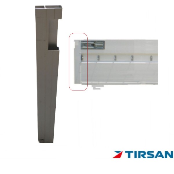 Tırsan Alüminyum Kapak Kilit Profil Sol 610 Mm  -Pr01153