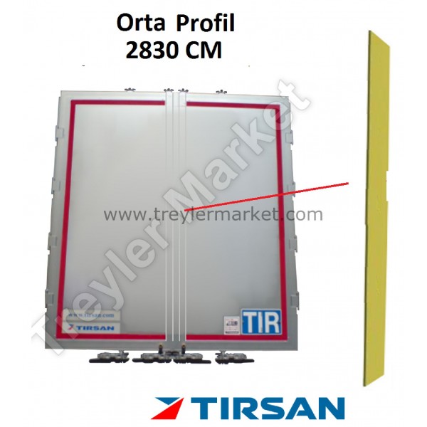 Tırsan Panel Dorse Arka Kapı 9,5 Cm Profili Sol Kanat -Pr05377