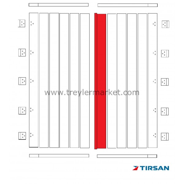 Tırsan Kapı İç Profili Sağ 2980 (12458) Elx  -Pr01938