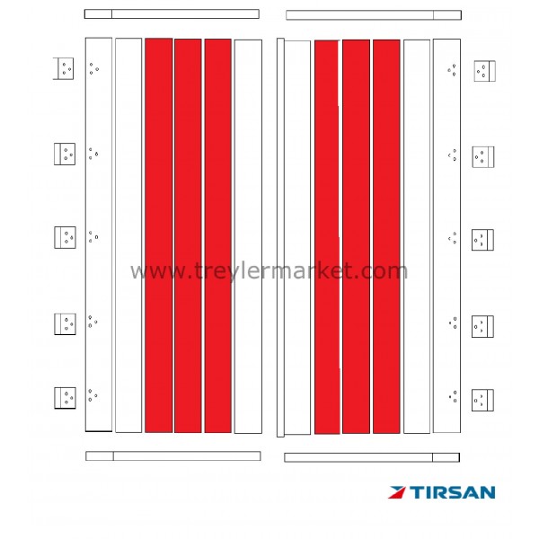 Tırsan Kapı Ara Profili-Kb:2930 Elx. -Ak08677