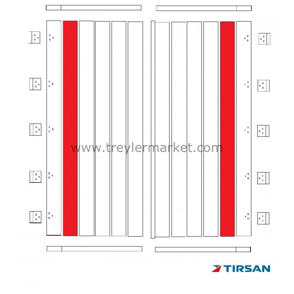 Tırsan Kapı Ara Kilit Profili-Kb:2930 Elx. -Ak06100