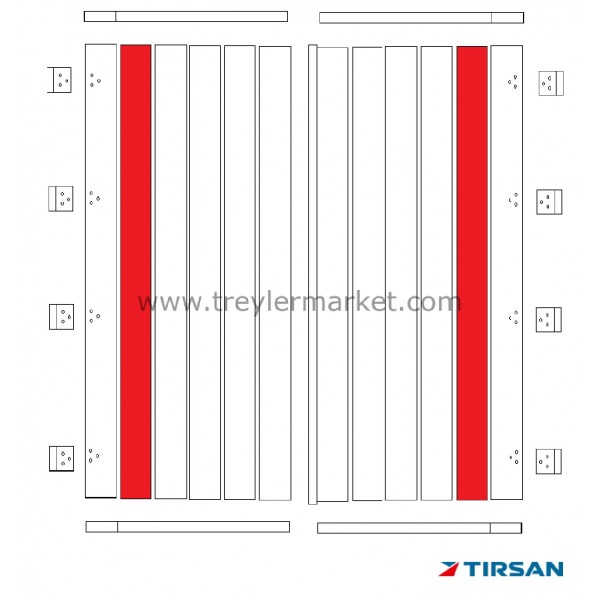 Tırsan Kapı Ara Kilit Profili (2690) Elx. -Pr01410