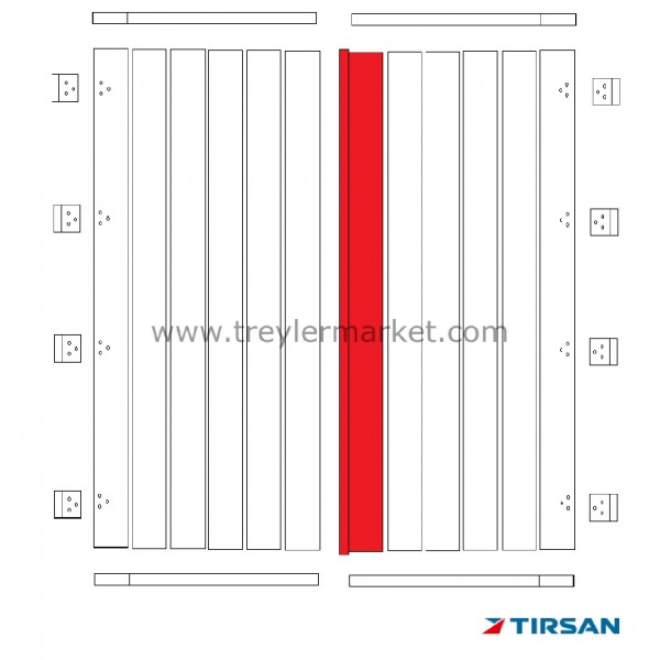 Tırsan Kapı İç Profili Sağ 2730 (12458) Elx. -Pr02701