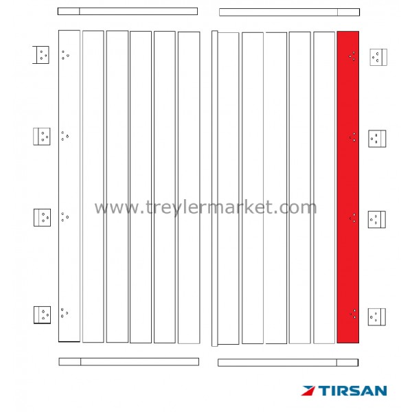 Tırsan Kapı Dış Profili.-Kb:2730-Elx.Sağ  -Ak13630