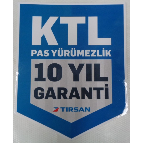 Tırsan Ktl Pas Yürümezlik Etiketi-Et02207