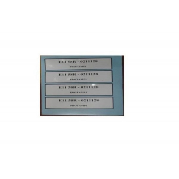 Tırsan Etiket Type Plate Protamp1 -Et00048