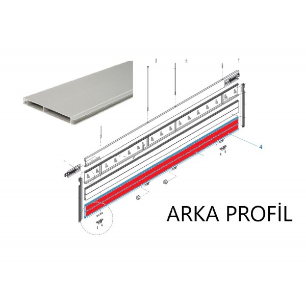 Krone Profil Arka Kapak Alt -500639209