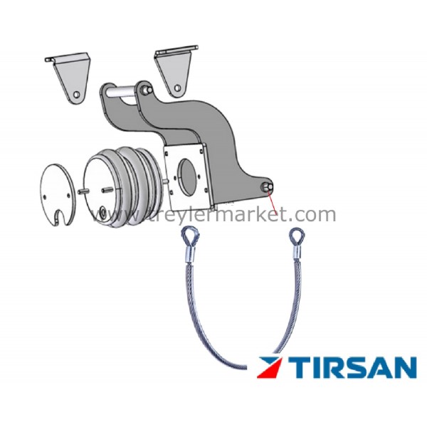 Tırsan Dingil Kaldırma Komplesi L:1100 -Dk00022