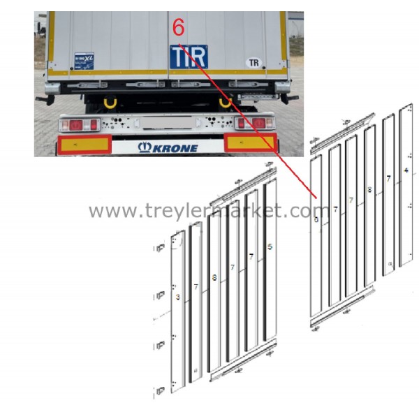 Krone Arka Kapı Profil Sağ İç 3174 Mm -840195548