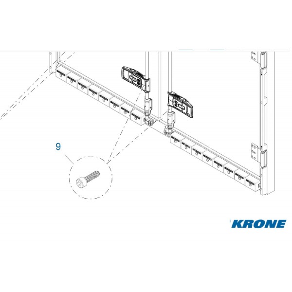 Krone Arka Kapı Civata Vida M8 X 16 -900022450