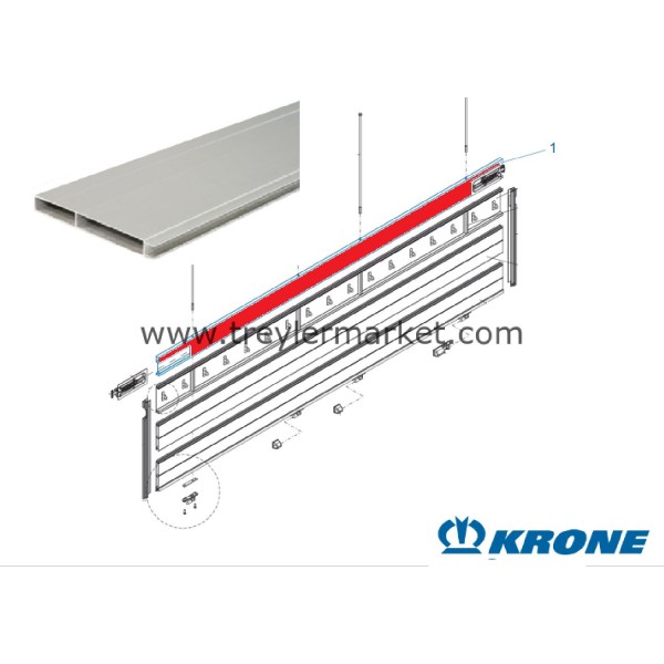 Krone Profil Yan Kapak Üst -550000175