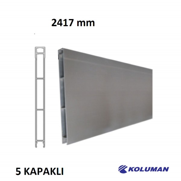 Koluman Alüminyum 5 Kapaklı Profil Boy 2417 Mm Üst-Br-Koluman 2