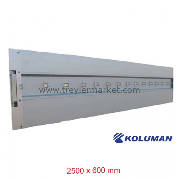 Koluman Alüminyum 5 Kapaklı Araç İçin 2500 X 600-Br-Koluman 2560X600