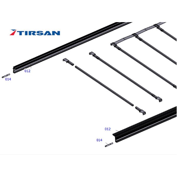 Tırsan Yan Atkı Bağlantı Takozu-Kanban 014 Nolu -Tk00092