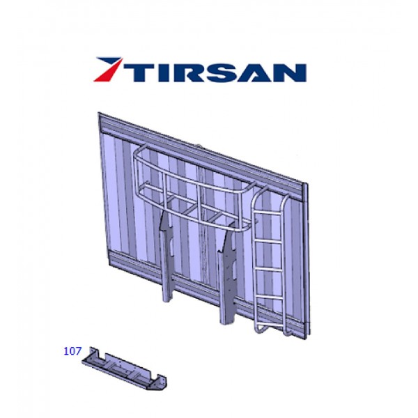 Tırsan Saç Ön Panel Kayıcı Saçı  Açık Kasa   -Kn00392