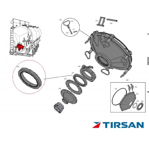 Tırsan Tanker Flans 260X30-3.3535 -Fs00041