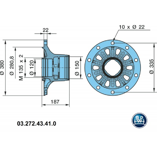 Bpw Porya Eco Plus 3  Rulmansız-Bpw.03.272.43.41.0