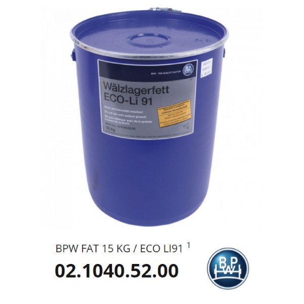 Bpw Eco Mavi Gres Yağı 15 Kg.-Bpw.02.104.05.20.0