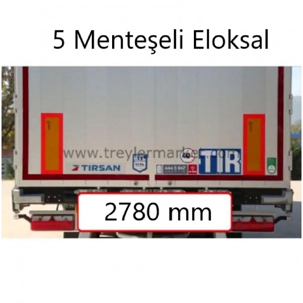 Tırsan Arka Kapı 5 Menteşeli 2780 Mm Eloksal -Ak04204