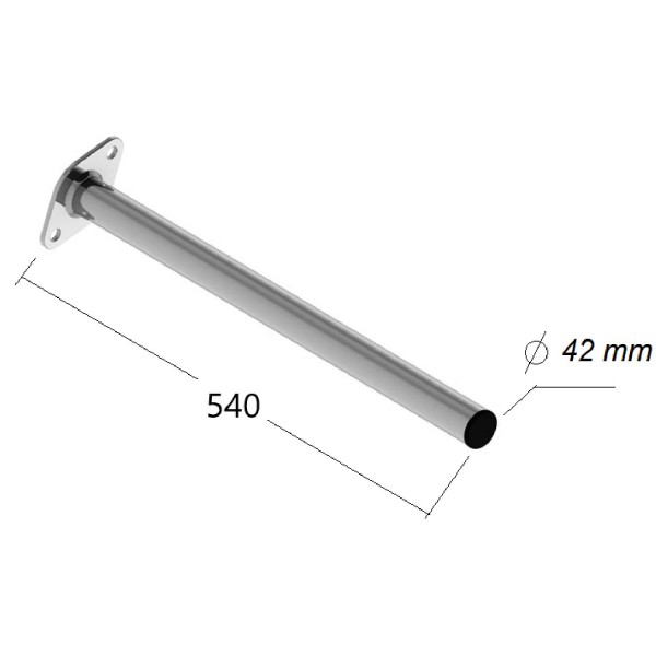 Tırsan Çamurluk Borusu 540 mm  -CA00073