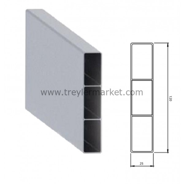 Alüminyum Tahtalık Profil 3183 cm TIRSAN Tip Eloksal-TM-PR02636