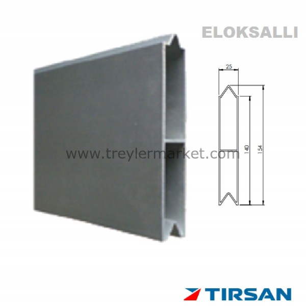 Tırsan Alüminyum Tahtalık Profil 3185 cm TIRSAN Tip Eloksal -PR02639