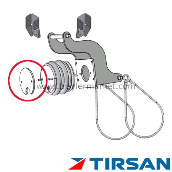 Tırsan Pleyt Körük Alt Dingil Kaldırma-Bk04960