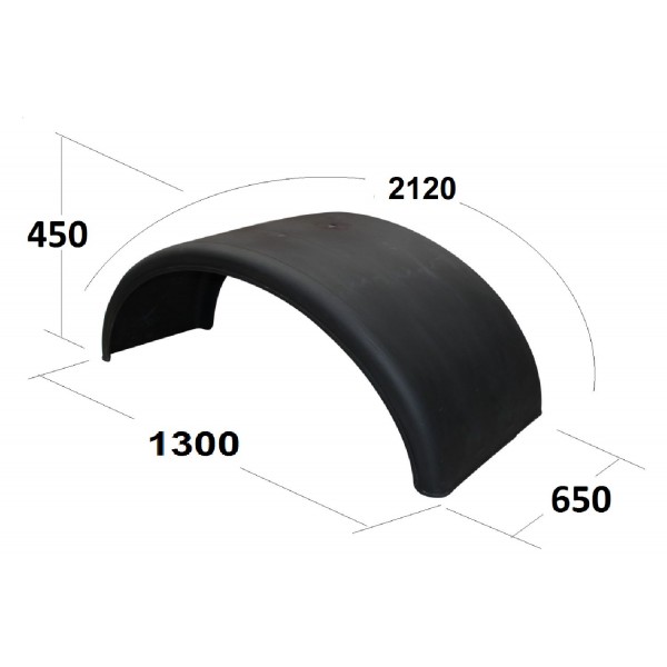 Dorse Çift Teker Şeritli Çamurluk 65X212-Tr90.9086