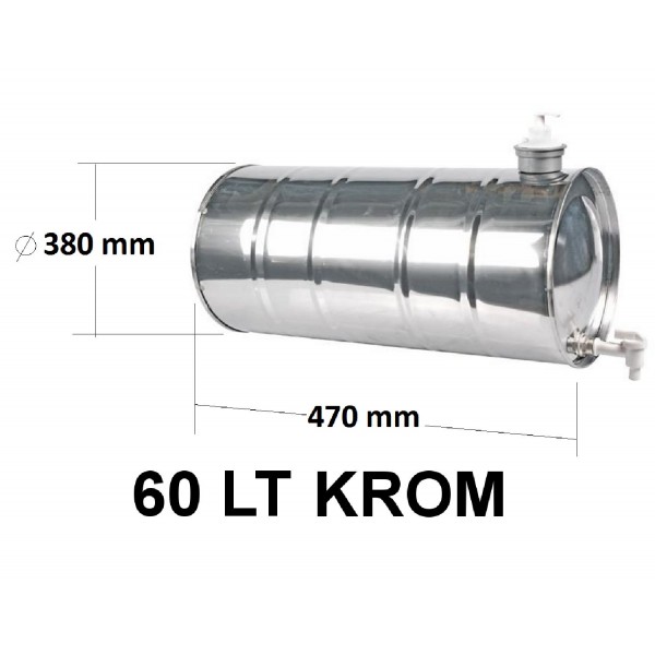 Dorse Su Tankı  60 Lt.Krom -Tm-300350